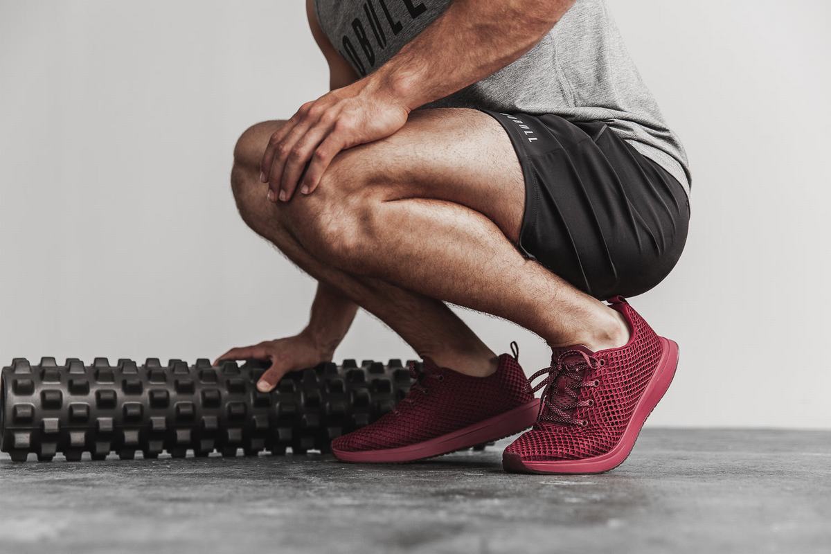 Nobull Mesh Runner Men's Running Shoes Burgundy | Australia (SY6072)